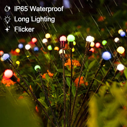 Outdoor Solar Lawn Light, Firefly Solar Light, LED Outdoor Courtyard Garden Ground Light