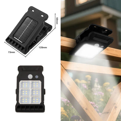 Solar-powered courtyard lights, home garden lighting, outdoor clip lights, lawn lights