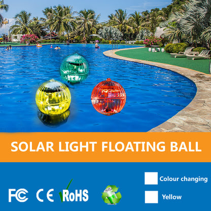 Solar-powered floating pond light, magic ball light, courtyard decorative light, pool light, landscape light