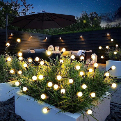 Outdoor Solar Lawn Light, Firefly Solar Light, LED Outdoor Courtyard Garden Ground Light