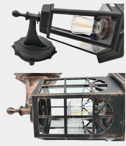 Solar Wall Light Outdoor Waterproof Retro Courtyard Light Outdoor Courtyard Ambient Light Decorative Light Automatic Sensor