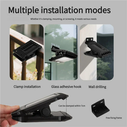 Solar-powered courtyard lights, home garden lighting, outdoor clip lights, lawn lights