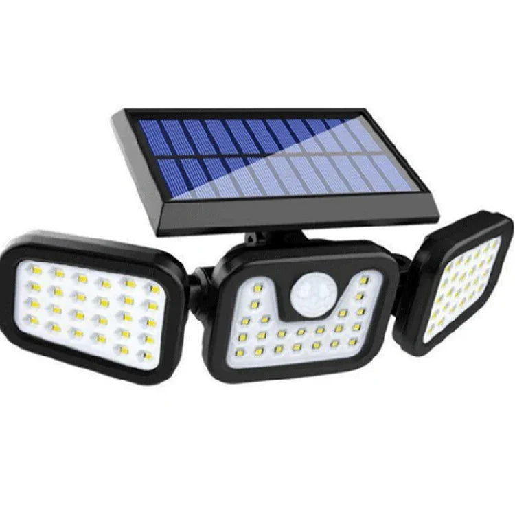 Solar-powered, induction-operated, split-type outdoor four-sided courtyard light, waterproof integrated street light/wall light.