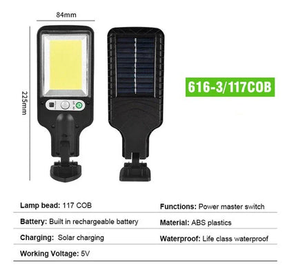 Outdoor solar street light for lawns and courtyards, remote-controlled waterproof garden light
