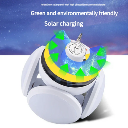 Solar-powered soccer ball light, night market rechargeable LED outdoor rechargeable camping light