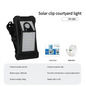 Solar-powered clip-on light, human body sensor outdoor octopus garden light, no-drill wall light, motion sensor light