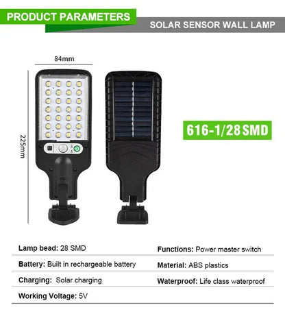Outdoor solar street light for lawns and courtyards, remote-controlled waterproof garden light