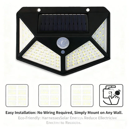 Waterproof LED courtyard outdoor lights, wall and street lights, waterproof household lighting, solar wall lights