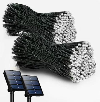 Solar-Powered Outdoor Yard Copper Wire LED String Lights, Starry Night Decorations, Christmas String Lights