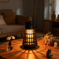 Solar-powered portable flame lamp, camping and outdoor ambient night light, factory direct sales, portable.