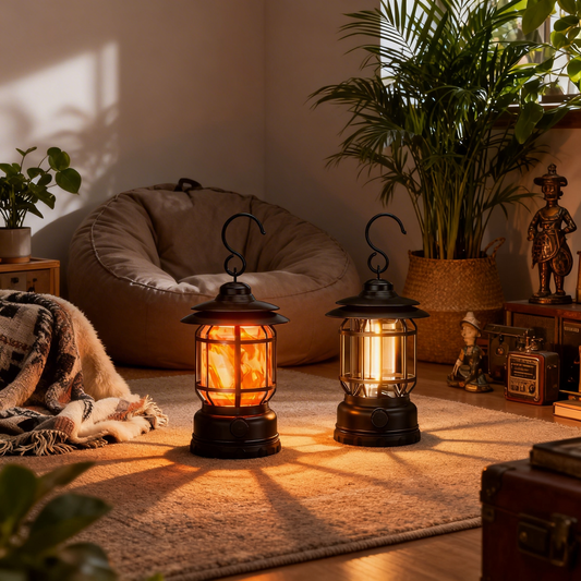 Camping ambient light camping lamp tent retro lantern outdoor rechargeable portable lamp